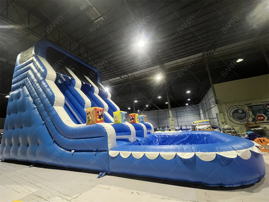 Park rozrywki ogród na zewnątrz duży dziecięcy podwójny zjeżdżalnik wodny dla nastolatków podwórko