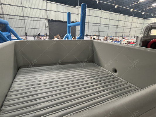 Bezpieczeństwo Gorąca kropla szwy Tkanina Nowy materiał Nadmuchany na zamówienie Szary Nadmuchany Pool Ball Pit dla dzieci