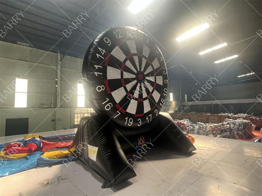 4,5mH Wysokiej jakości dmuchane rzutki piłkarskie Dmuchana tarcza do darta nożnego z piłkami na rzepy