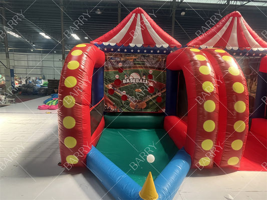 6 in 1 Portable Inflatable Carnival Game Includes Basketball Hoop for Outdoor Party & Event Rentals for Indoor Play