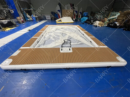 Letnia nadmuchiwana tuba z dzianiny wpuszczanej, dmuchany basen w kształcie meduzy, jachtu, basen w kształcie meduzy z siatką