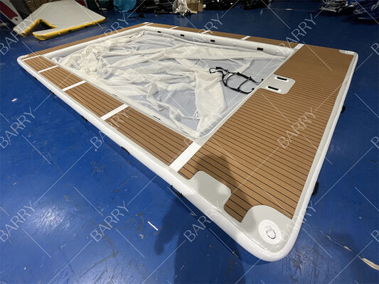 Letnia nadmuchiwana tuba z dzianiny wpuszczanej, dmuchany basen w kształcie meduzy, jachtu, basen w kształcie meduzy z siatką