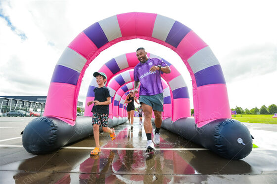 Duża nadmuchiwana trasa przeszkód NL Nadmuchiwane przeszkody do biegu na 5 km