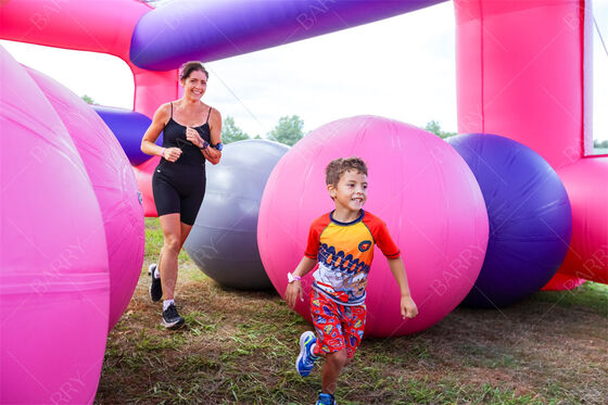 Duża nadmuchiwana trasa przeszkód NL Nadmuchiwane przeszkody do biegu na 5 km