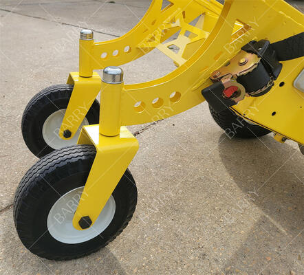 Elektryczny 4-kołowy ciężki wózek ręczny Dolly z kołkiem do podnoszenia nafalowych domów odbiłowych