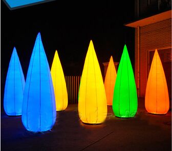 Sex Tube 8 Led Lighing Nadmuchiwana kolumna zmienia kolor dla Diaplay