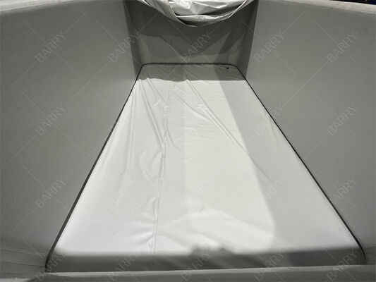 Prostokątny basen dmuchany dla dzieci z tkaniny Drop Stitch DWF z pokrywą