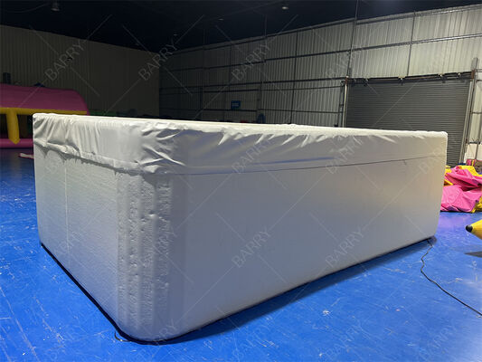 Prostokątny basen dmuchany dla dzieci z tkaniny Drop Stitch DWF z pokrywą
