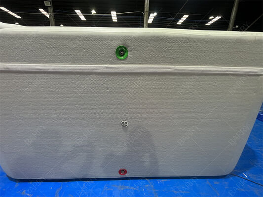 Prostokątny basen dmuchany dla dzieci z tkaniny Drop Stitch DWF z pokrywą