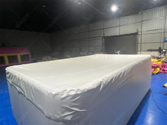 Prostokątny basen dmuchany dla dzieci z tkaniny Drop Stitch DWF z pokrywą