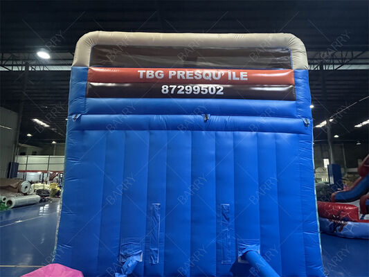 Nadmuchiwana zjeżdżalnia dwutorowa w stylu Moana, komercyjnej klasy, dmuchany plac zabaw dla dzieci z basenem