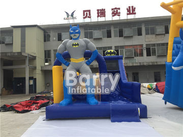 Custom Made Inflatable Przeszkoda z Batman slajdów z PVC Tarp Materials