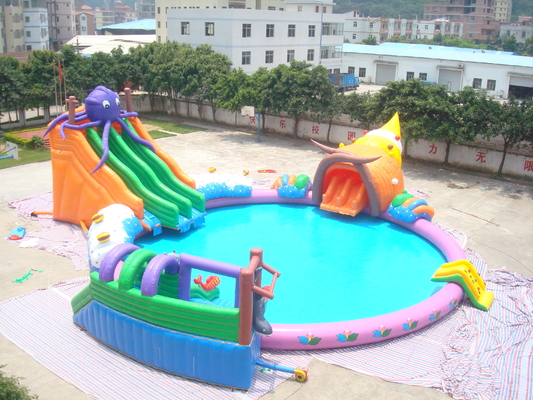 Wypożyczalnia / Zabawa imprezowa Nadmuchiwany park wodny Octopus Slide