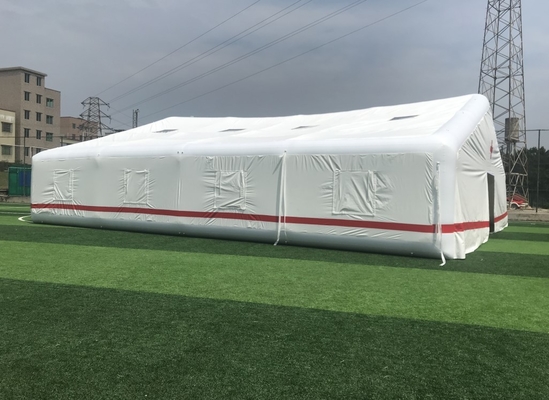 Duży, hermetyczny, nadmuchiwany namiot ratunkowy Red Cross Hospital Use