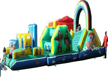 ODM Cartoon Inflatable Obstacle Course, Vertical Pitch Przeszkody Kurs