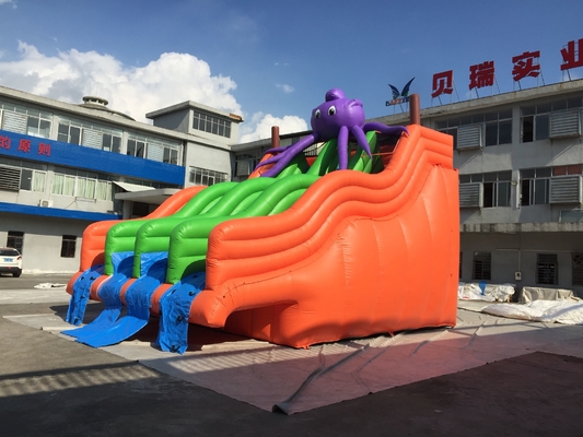 Składany szycie nadmuchiwana zjeżdżalnia wodna Park rozrywki dla placów zabaw
