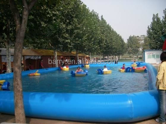 Duży nadmuchiwany basen z rolkami wodnymi 10m * 10m do parku rozrywki