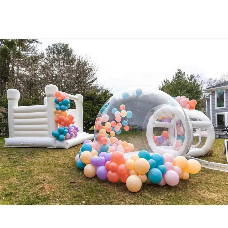 3x3m nadmuchiwany dmuchany zamek do skakania na zewnątrz biały ślub Bounce House na imprezę