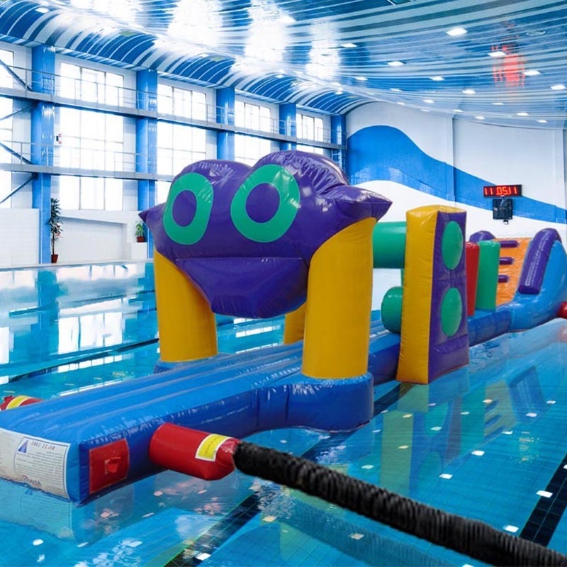 Kolorowy 10M Challenge Basen Płynny Kurs Assault Na Wodę Płynny Aqua Run Do Morza lub Basenu