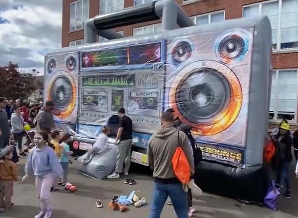 PVC Outdoor Inflatable Boom Box Bounce House Disco Dome Bounce Castle Dla imprezy