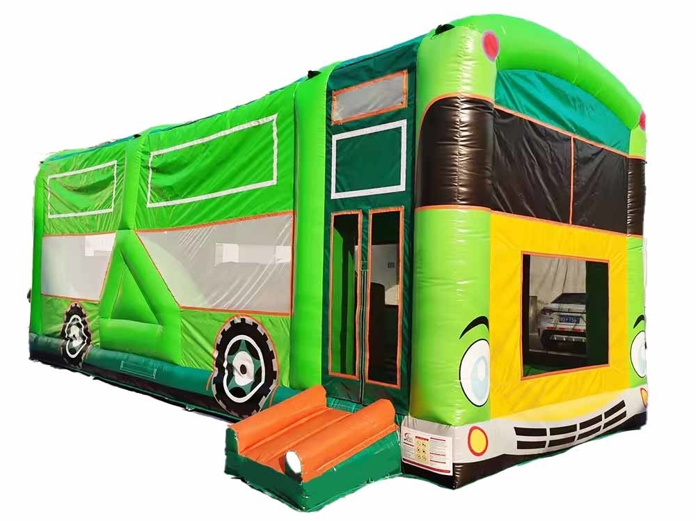 Komercyjny Dorośli Dzieci Pastel Party Szkoła Autobus Odbiór Dom Z Małym Ślizgaczem I Kursem Przeszkód