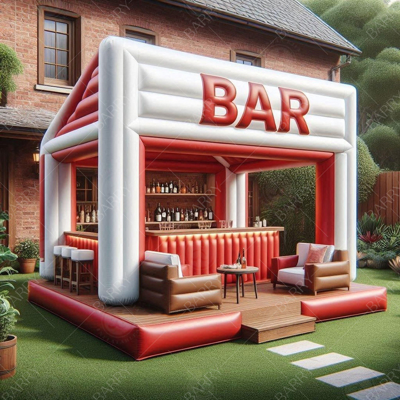 Komercyjny dorosły puchany basen Bar Blow Up Backyard Puchany basen Bar z kąpielem i miejscami do imprezy