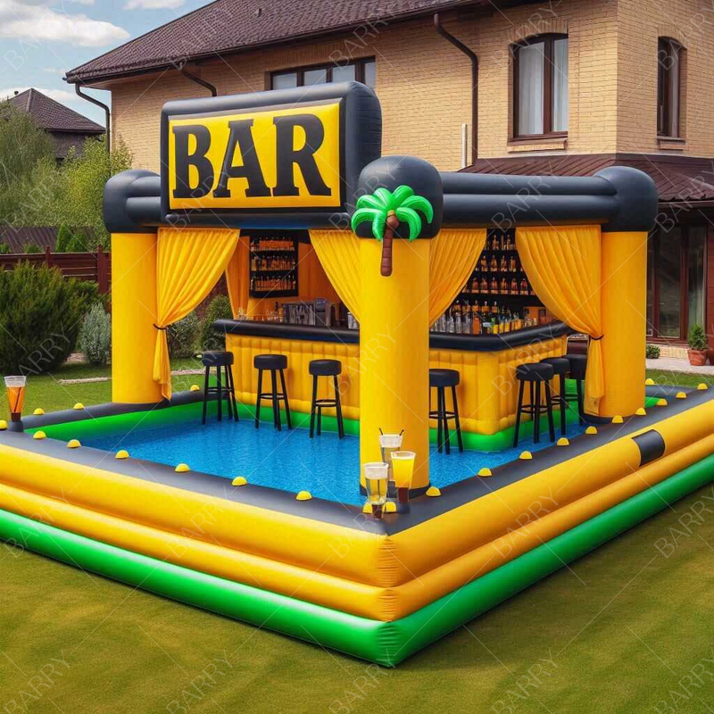 Nowy projekt niesamowity puchany basen bar puchany pub dom namiot puchany basen bar pływający basen puchany bar