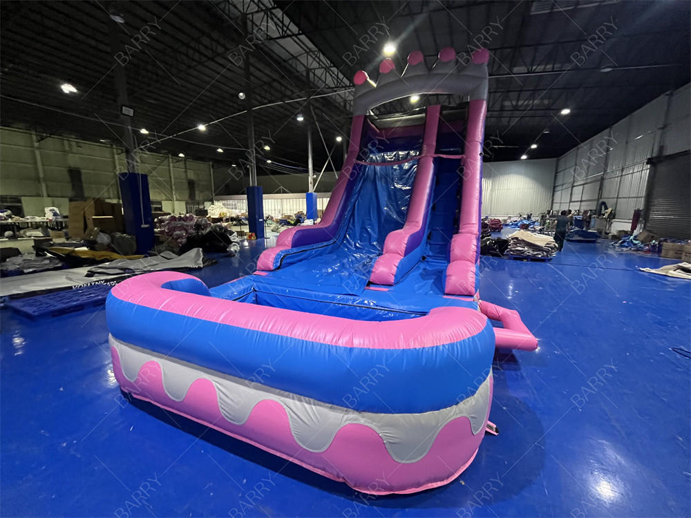 8.4x3.6x6m Custom Jumper Bouncy Kids Pink Princess Nadmuchane suwaky wodne na imprezę