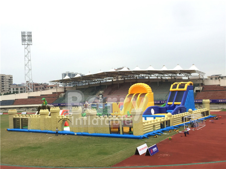 1600m2 Największy nawierzchniowy park rozrywki w świecie Dinosaury w pomieszczeniu zewnętrznym Duży skok z grą sportową