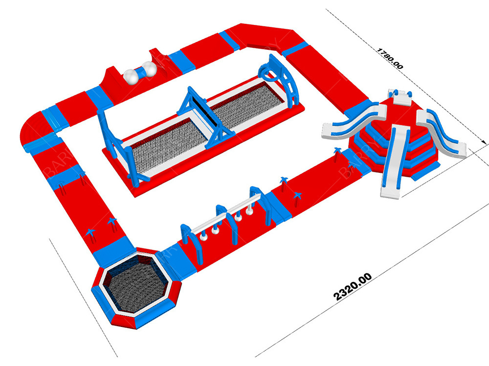 0.9mm PVC Pływający Płynny Park Wodny Jezioro Płynne Gry Wodne Płynny Park Wodny Dla Morza