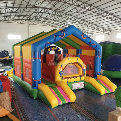 0.55mm PVC nadmuchiwany bramkarz skokowy zamek OEM dmuchany dom dla dzieci i dorosłych