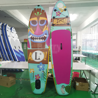 Różowy kolor czerwony Joga Duża nadmuchiwana deska Sup Sprzęt do zabawy w wodzie PaddleBoard