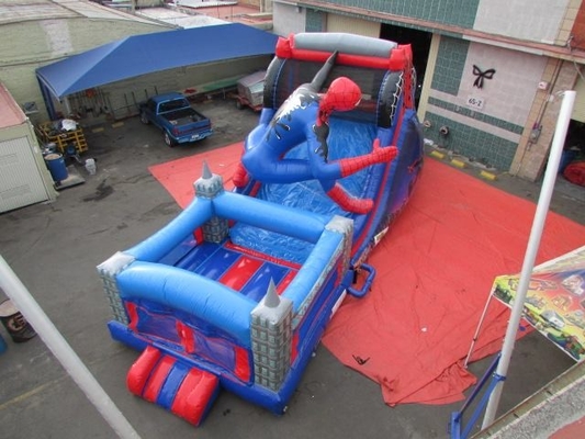 Spiderman Theme nadmuchiwany zamek Combo Bounce House Jumping Bouncer Slide dla dzieci