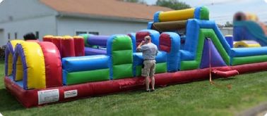 Giant Pool Dmuchany tor przeszkód 40 Foot Kids Tor przeszkód Zjeżdżalnia wodna