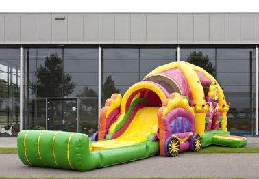 Popularny Pricess Inflatable Combo PVC Duarable Bounce House ze zjeżdżalnią