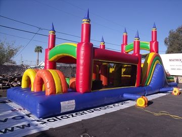 Pinnacles Inflatable Przeszkoda Comercial Ertical Rush Obstacle Course