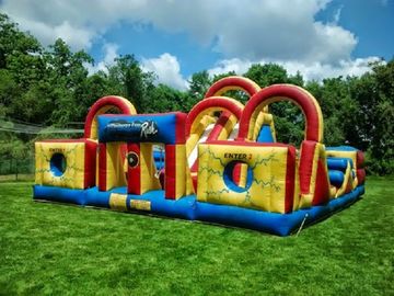 Przygoda Backyard Tor przeszkód Bounce House Kids Fun Tor przeszkód w zawodach