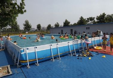 Letnia metalowa rama basen Duży zestaw niestandardowe stalowe ramki basen na wakacje