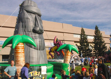 Tiki Island Themed Duża, 28-stopowa, nadmuchiwana ściana wspinaczkowa
