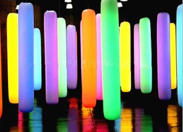 Sex Tube 8 Led Lighing Nadmuchiwana kolumna zmienia kolor dla Diaplay