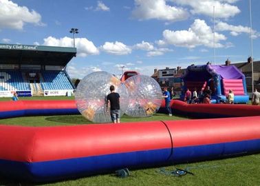 40ft Giant Red Mobile Zorb Ball Wyścigi Drukowanie dostosowane do potrzeb klienta
