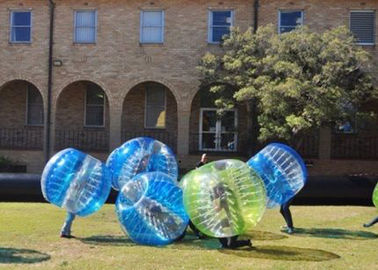 Tpu / Pvc 1.5m Zewnętrzne nadmuchiwane zabawki Ludzkie nadmuchiwane zderzak Bubble Ball dla dorosłych