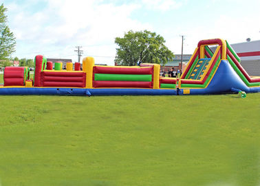 Long Outdoor Assault Course / Inflatable Przeszkoda z wodoodpornym materiałem