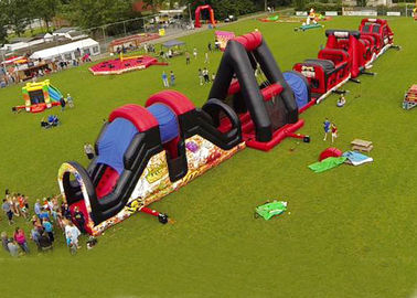 Gra z przeszkodami zewnętrznymi na plac zabaw, Boot Camp Inflatable Obstacle Course