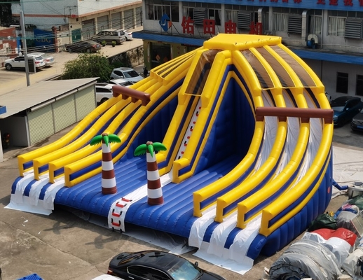 Nadmuchiwany park rozrywki z PVC ze zjeżdżalniami Komercyjny zamek bramkarza