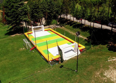 Outdoor 12 x 2 x 6 m Nadmuchiwane boisko do piłki nożnej / boisko do piłki nożnej z pompą powietrza