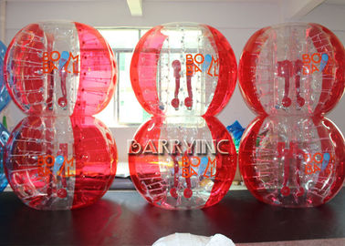 Outdoor Inflatable Kids Toys 1.8M Materiał TPU Half Blue Bubble Ball / Red Bubble Balls