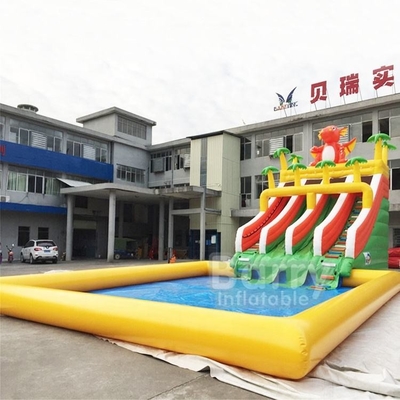 SCT Large Outdoor Inflatable Water Park rozrywki Mobilne lądowe parki wodne