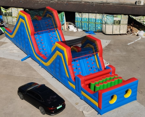 Kolorowy PVC nadmuchiwany tor przeszkód 5k Bounce House dla dzieci i dorosłych