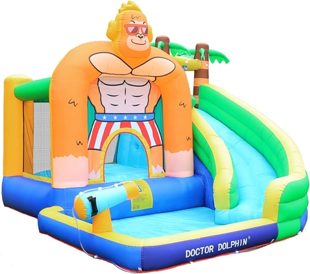 Nadmuchiwana zjeżdżalnia wodna Doctor Dolphin dla malucha Water Bounce House z brodzikiem